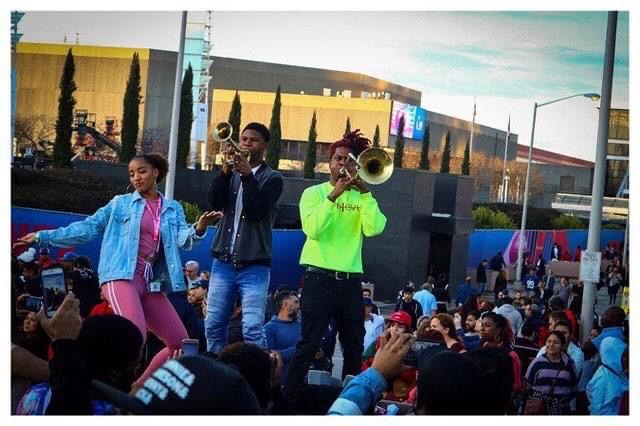 Live brass performance